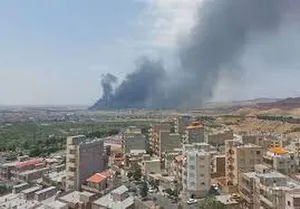انتشار تصویر واضح از موشک شلیک‌شده به میدان قدس تجریش + عکس