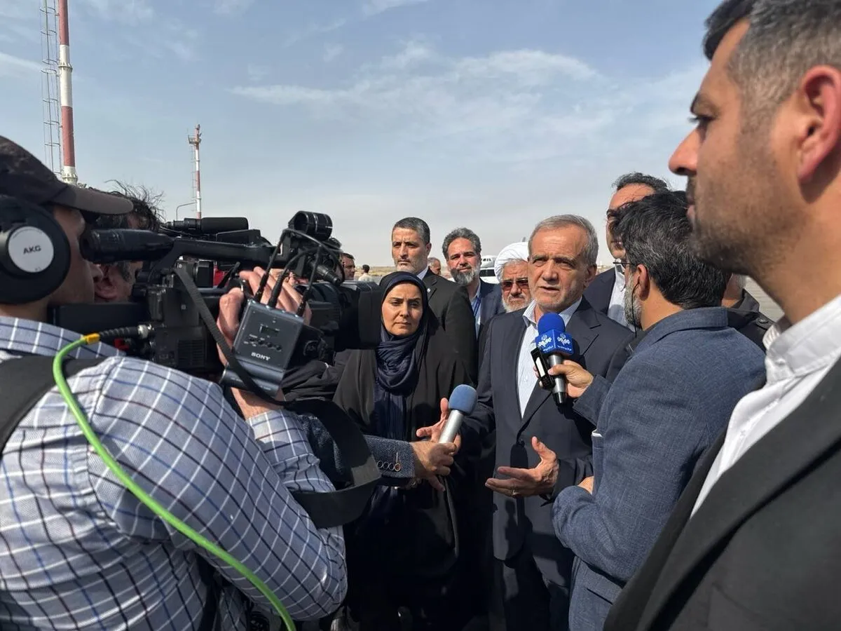 پزشکیان پای کار آمد؛ سفر رئیس‌جمهور به بندرعباس