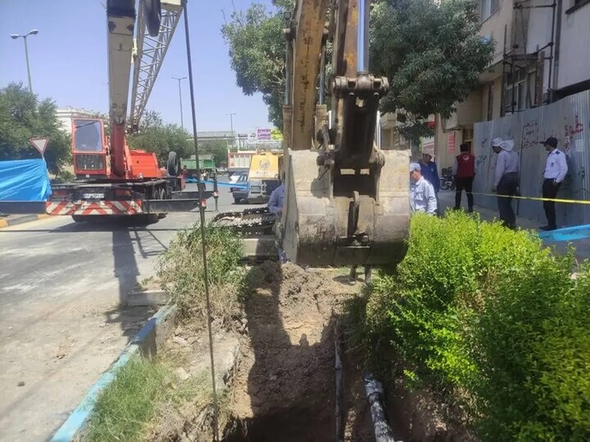 شکستگی فاضلاب موجب فرونشست در اصفهان شد