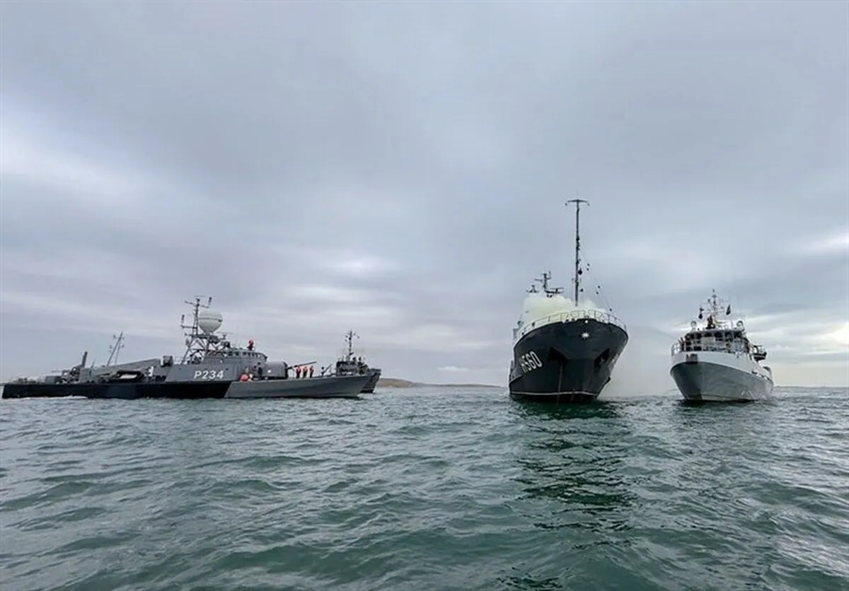 Iran, Azerbaijan Hold Joint Naval Drill in Caspian Sea