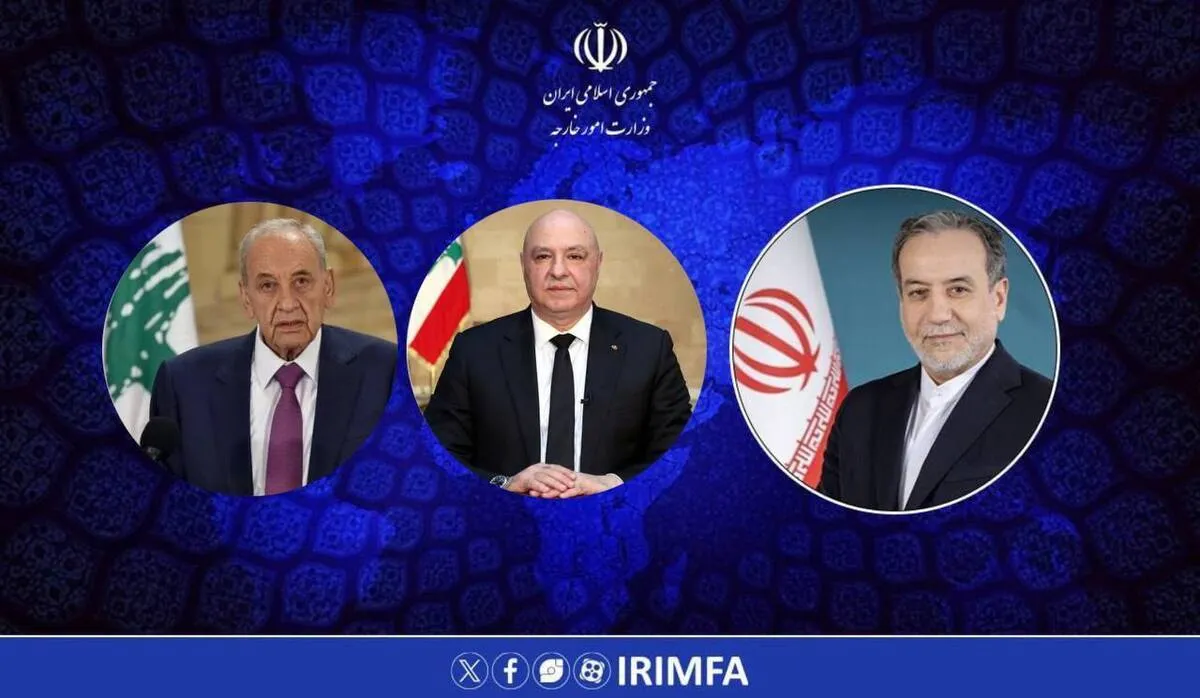 توضیحات عراقچی به مقامات لبنان درباره بندهای تفاهم نامه اسلام آباد