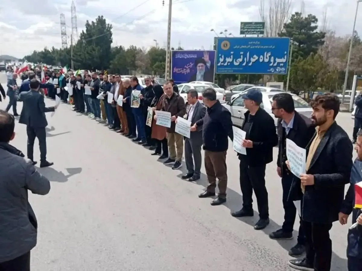 واکنش عجیب ترامپ به زنجیره انسانی ایرانیان در برابر نیروگاه‌ها