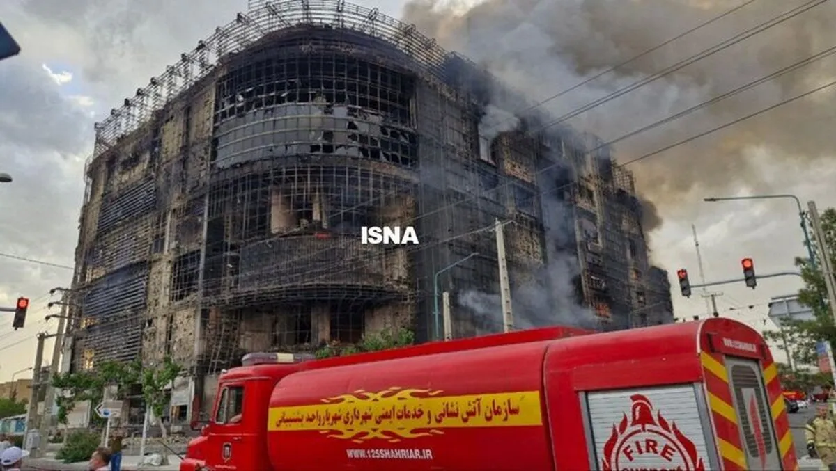 تعداد مصدومان و کشته شدگان حریق یک پاساژ در تهران اعلام شد