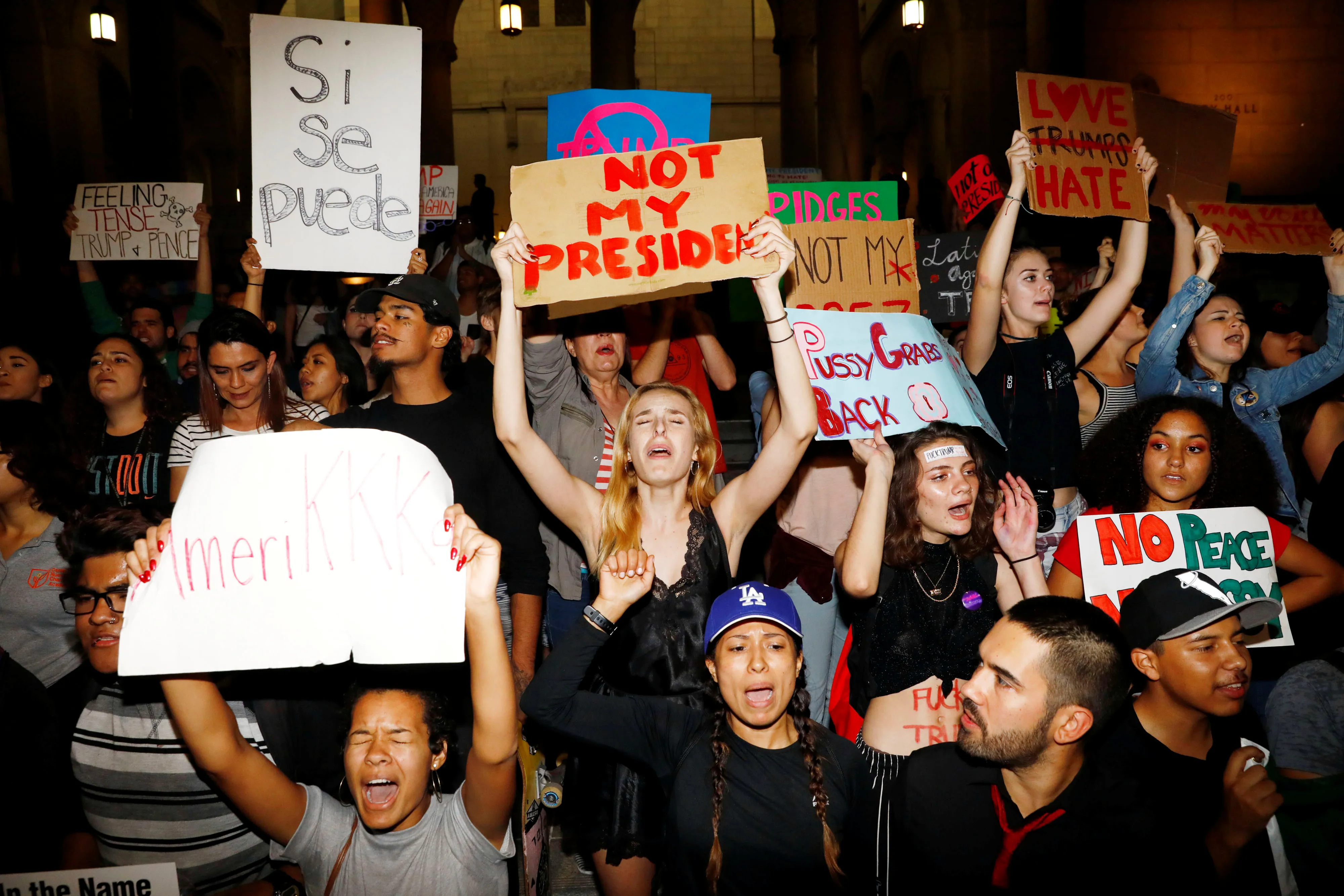 Anti-Trump protest leaders say preparing for long fight