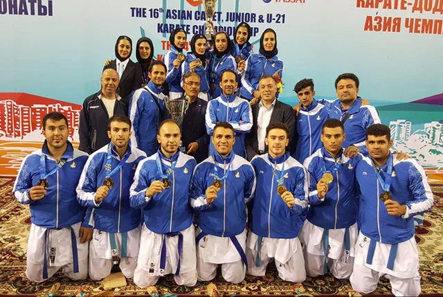 Iranian Karate team wins Asian Championships title