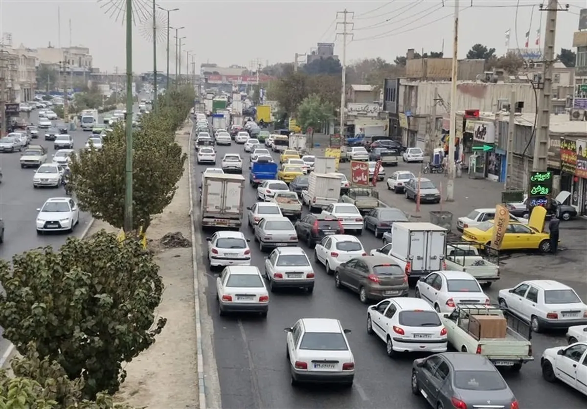 وضعیت ترافیک تهران امروز دوشنبه ۱۷ فروردین ۱۴۰۵ / ترافیک در این معابر سنگین است