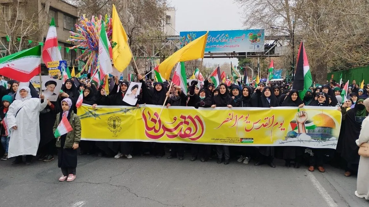 کفن پوشان البرزی در راهپیمایی روز قدس + عکس