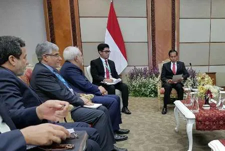 Zarif, Indonesian president discuss issues of mutual interest