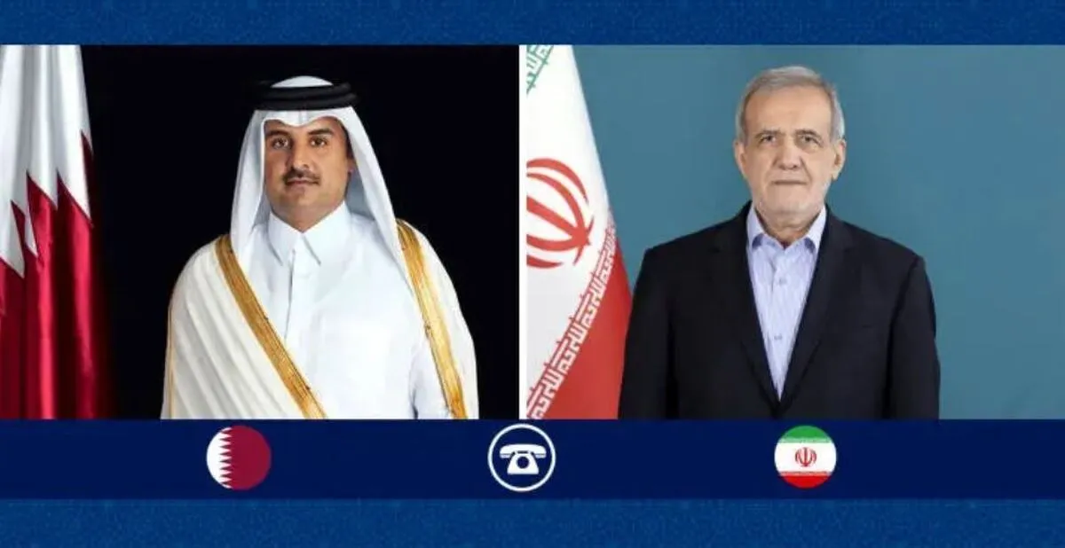 گفت‌وگوی تلفنی سران ایران و قطر پس از تجاوز اسرائیل