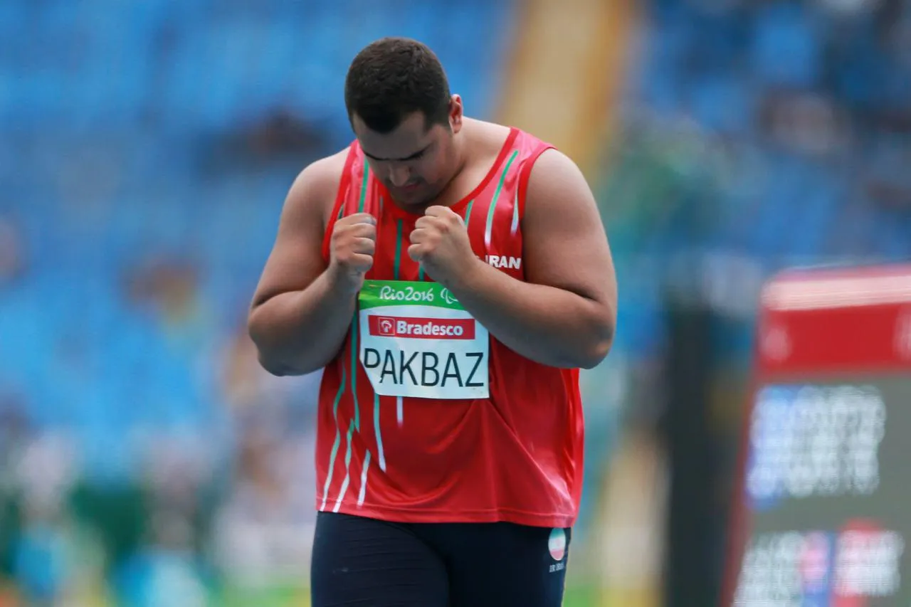 Iranian athlete wins silver medal in shot put in Rio