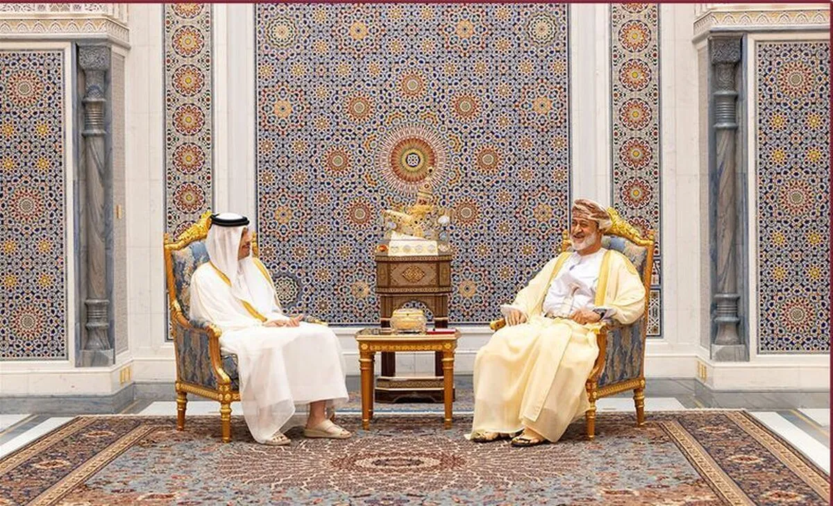گفتگوی وزیر خارجه قطر با سلطان عمان درباره ثبات منطقه