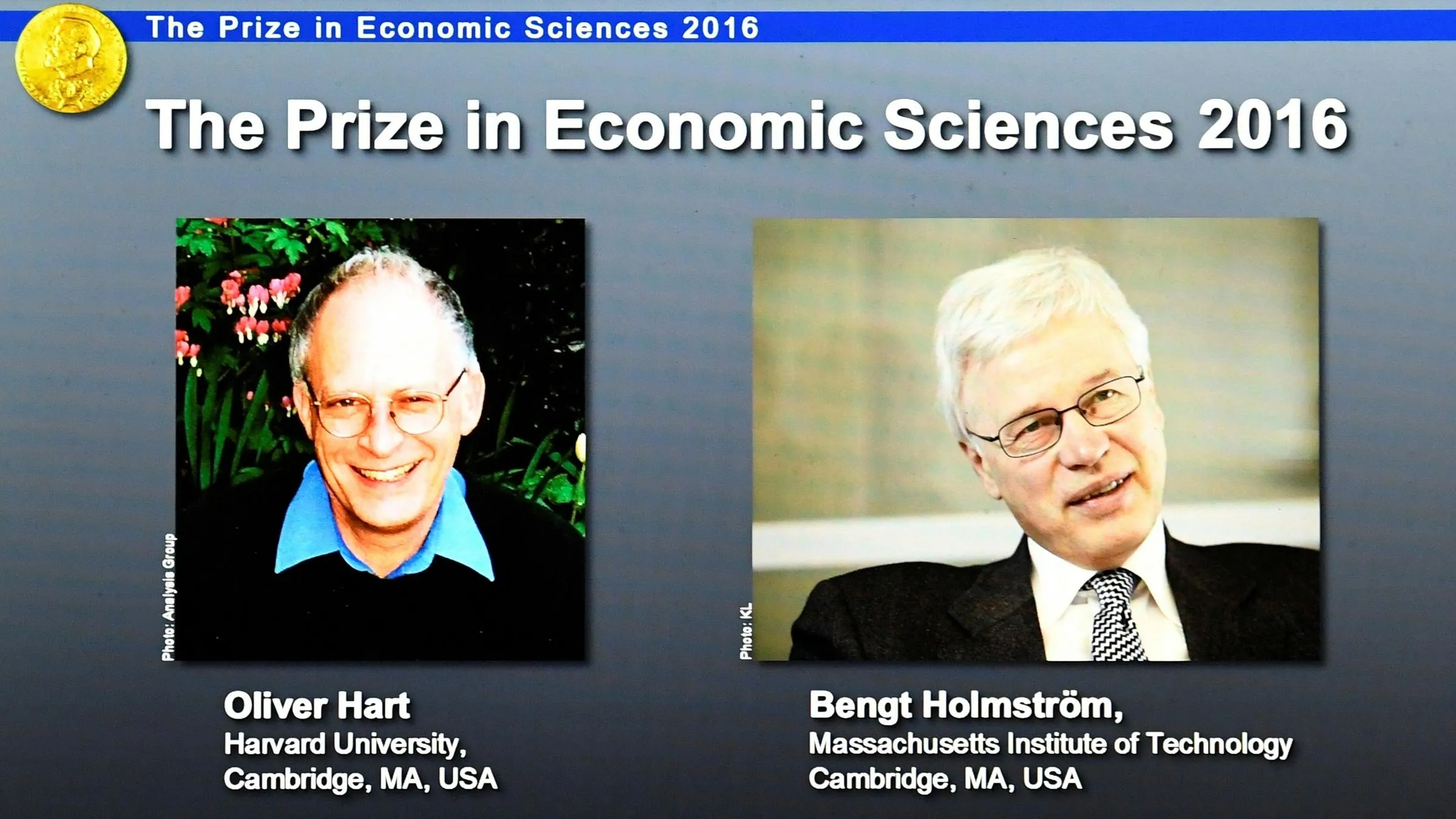 Two economists win Nobel for insights on setting pay and rewards
