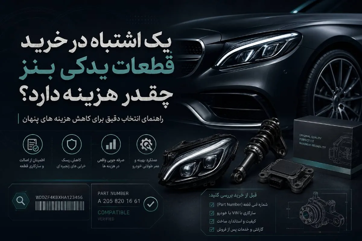 یک اشتباه در خرید قطعات یدکی بنز چقدر هزینه دارد؟
