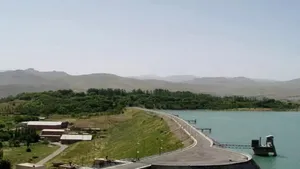 ارتفاع آب سد مهاباد ۳ متر کمتر از پارسال است