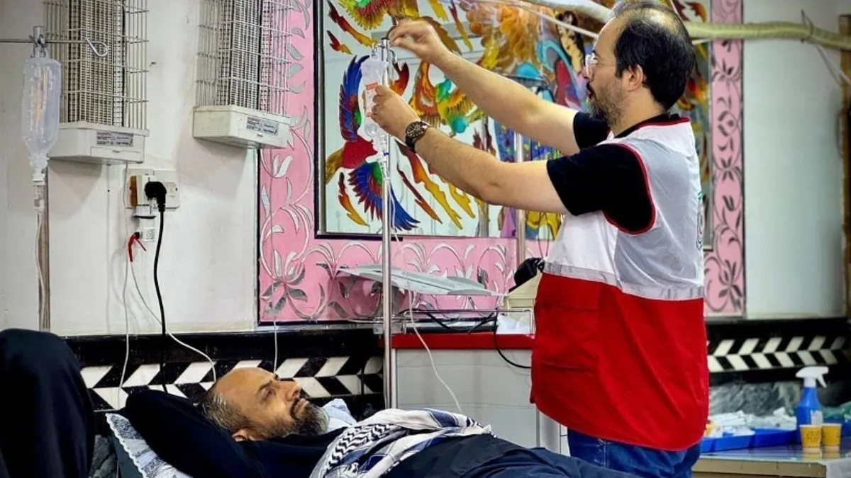 آمار تازه خدمات درمانی اربعین