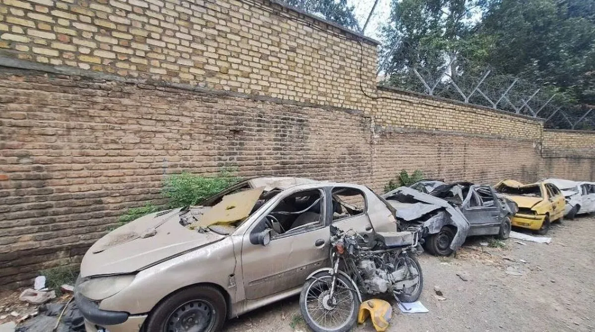 آمار هولناک خودروهای خسارت‌دیده در حملات آمریکا و اسرائیل