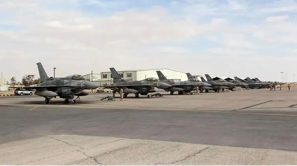 فوری / یک اسکادران جنگنده F-16 آمریکا در اردن مستقر شد