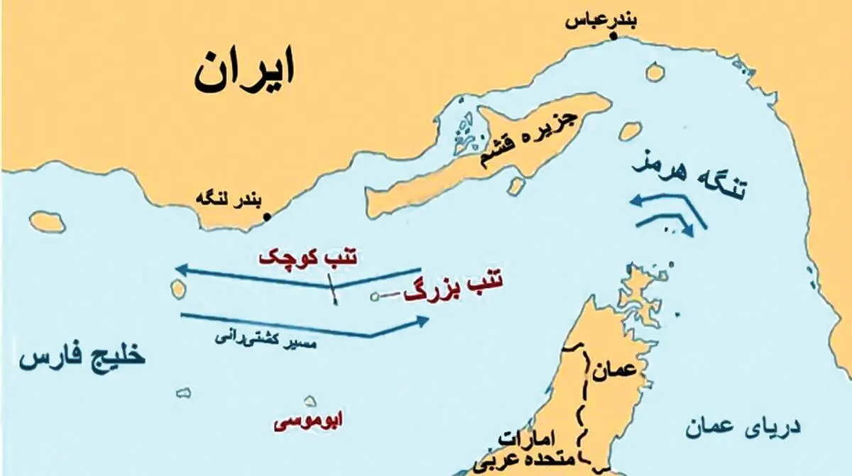 جزایر سه‌گانه به نام ایران سند خورد