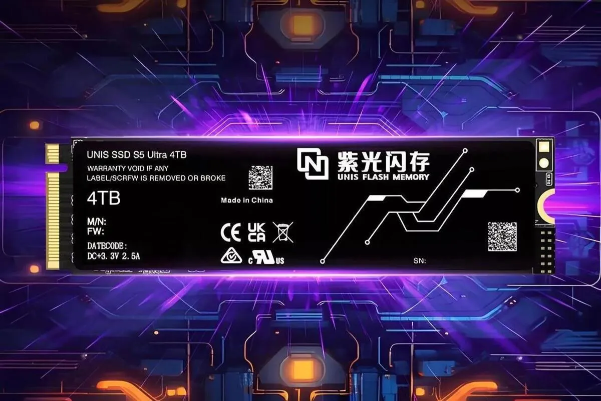 حافظه S5 شرکت UNIS سریع‌ترین SSD مصرفی جهان شد/ چینی‌ها گوی سبقت را از سامسونگ و کروشال ربودند