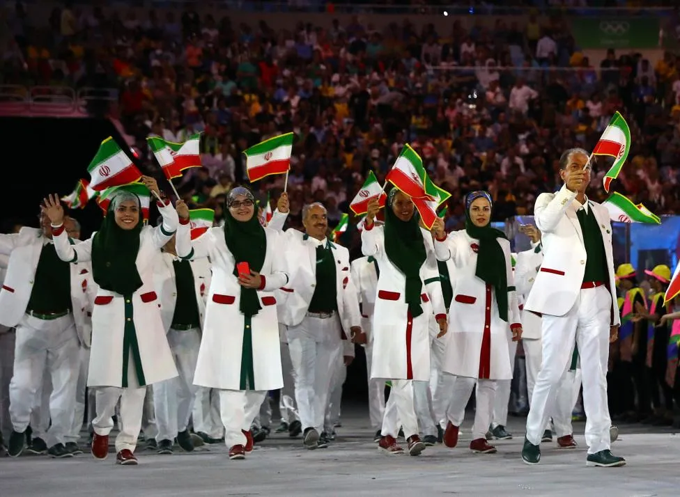 Parade of Iranian athletes in Rio Olympic 2016