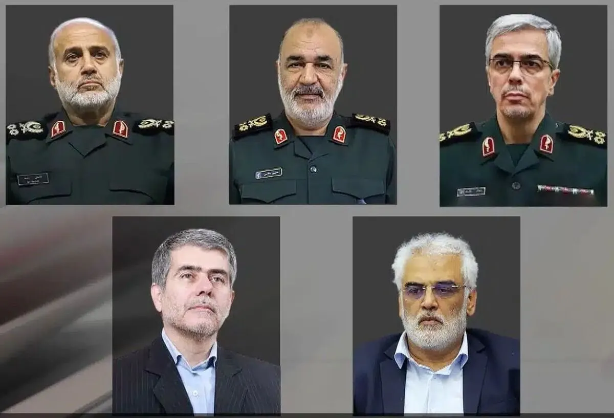 اولین تصاویر از تابوت فرماندهان و دانشمندان شهید جنگ تحمیلی اسرائیل علیه ایران