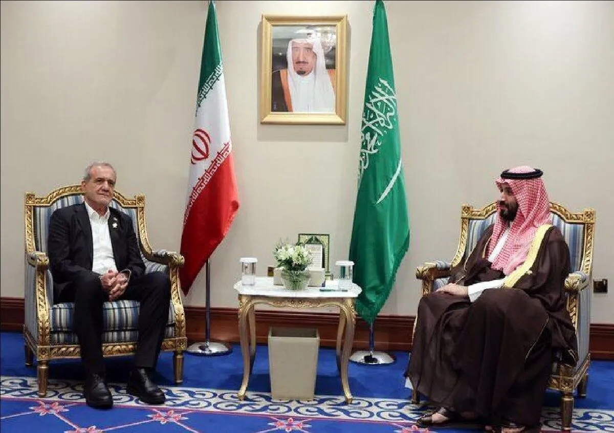 دیدار مهم پزشکیان با ولیعهد عربستان