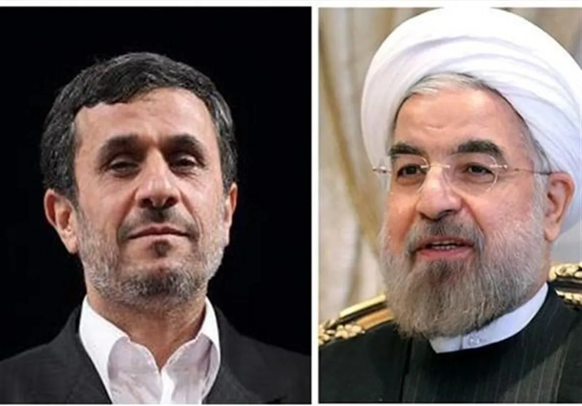 مکالمه باورنکردنی حسن روحانی و احمدی‌نژاد + فیلم