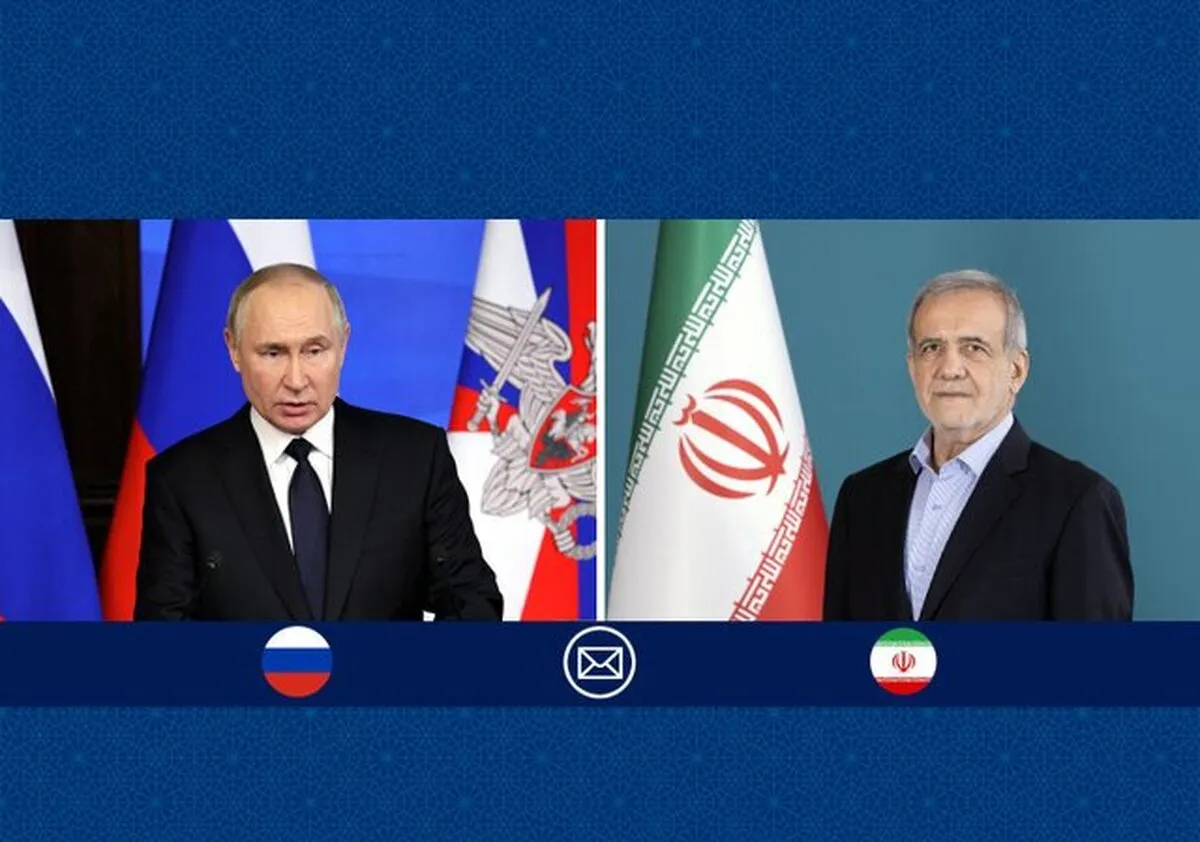 پیام تبریک پزشکیان به پوتین
