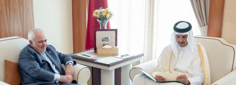 Zarif in Doha for Talks