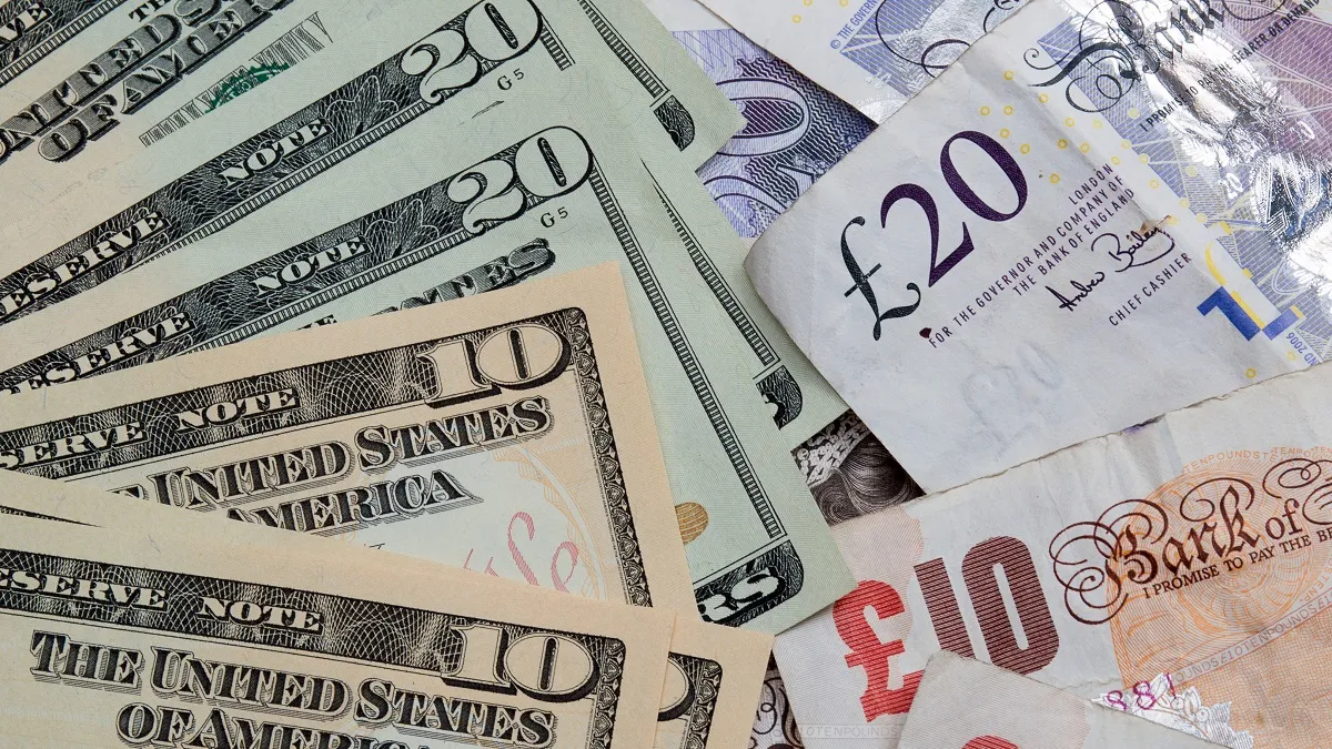 Dollar edges up as Deutsche fears recede, sterling stumbles