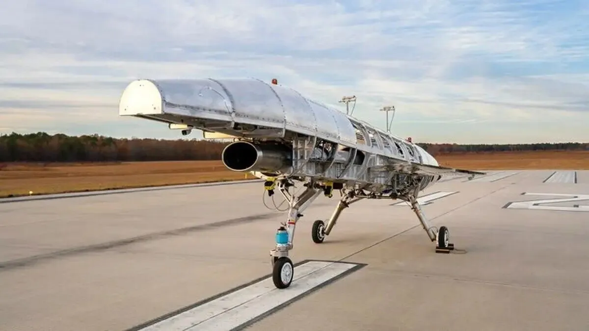Iranian unmanned fighter jet undergoing flight tests
