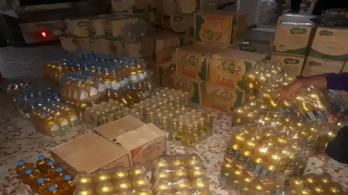کشف ۱۰ تن روغن خوراکی احتکاری در جوانرود