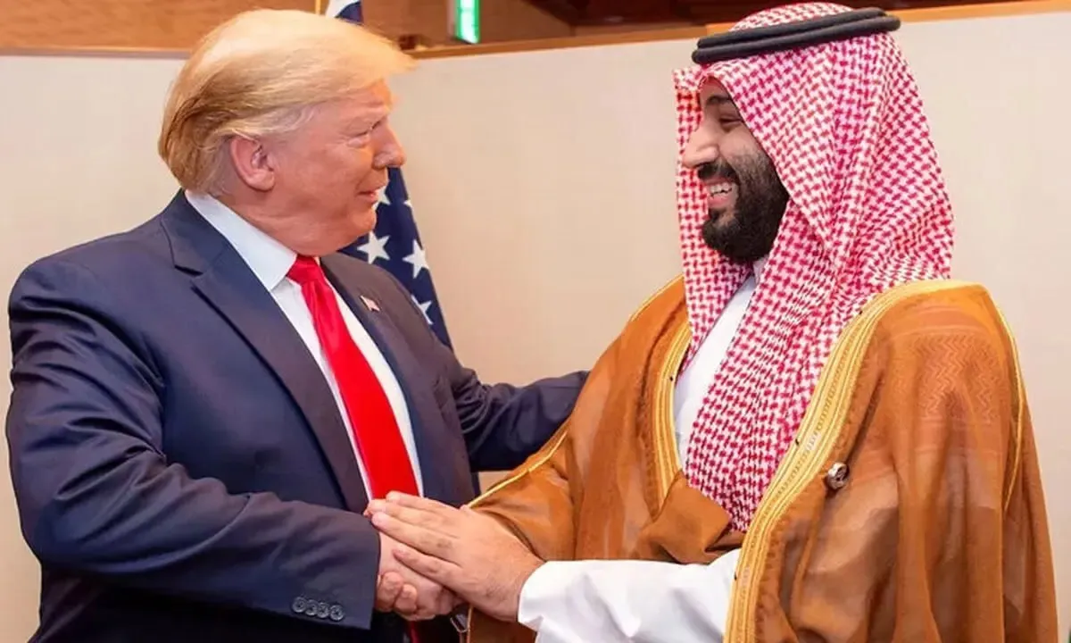 تصویر ترسناک از ترامپ و بن سلمان در کاخ سفید+ عکس