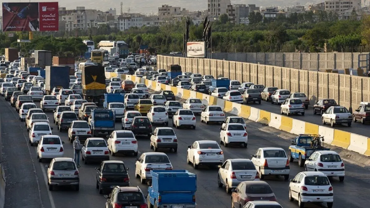 آخرین وضعیت ترافیک آزادراه قزوین - تهران